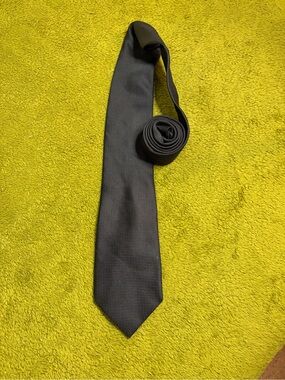 DKNY Black Micro-Dot Necktie